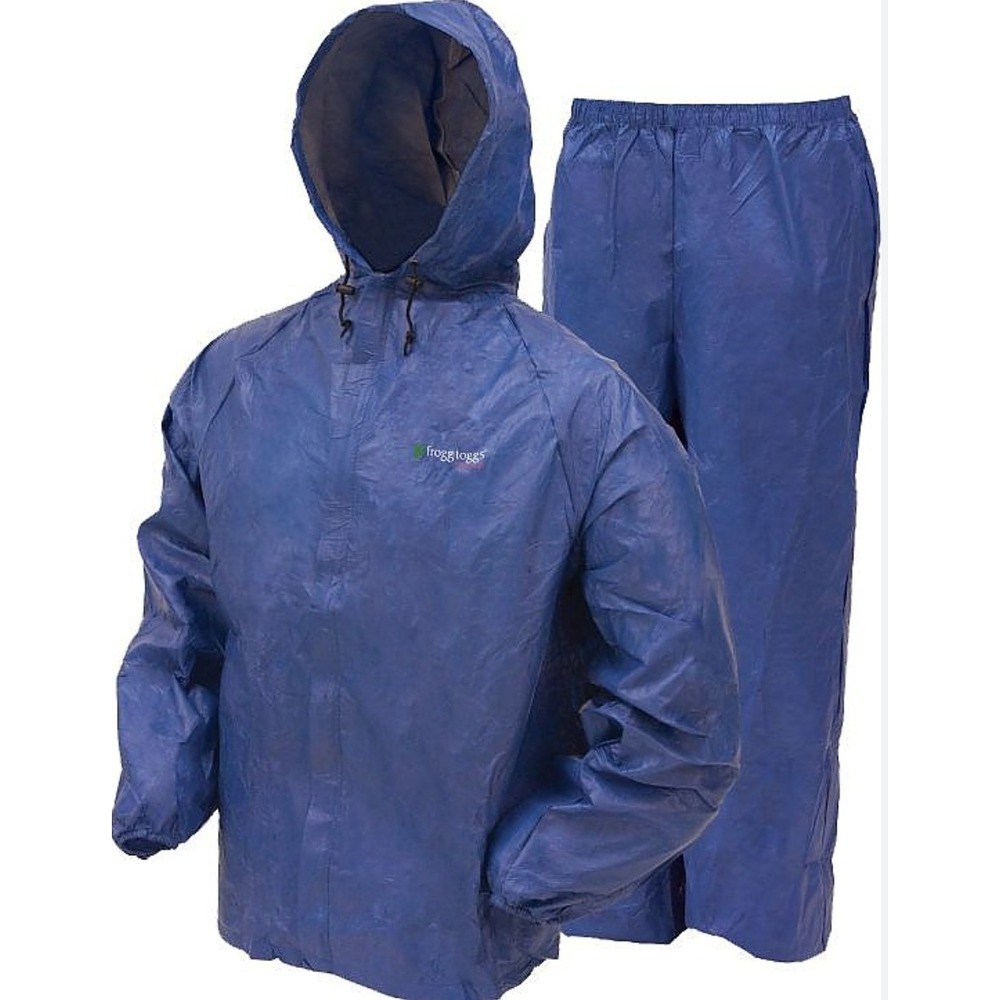 NEW frogg toggs All Sport Jacket Pants Combo Royal Blue size Medium Fishing Rain